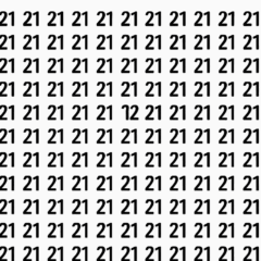 Desafio visual com o número 12 teste sua atenção em menos de 10 segundos