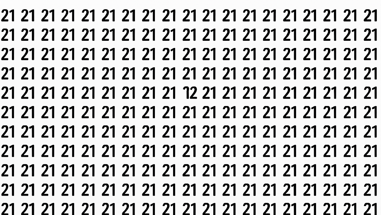 Desafio visual com o número 12 teste sua atenção em menos de 10 segundos Desafio visual com o número 12 teste sua atenção em menos de 10 segundos
