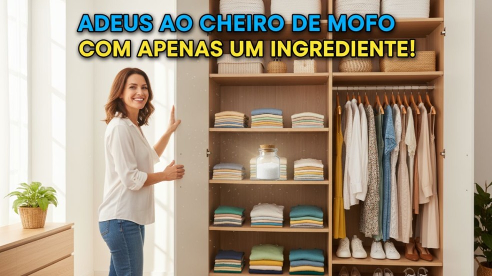 Como acabar com o cheiro de mofo em guarda-roupas com apenas um ingrediente