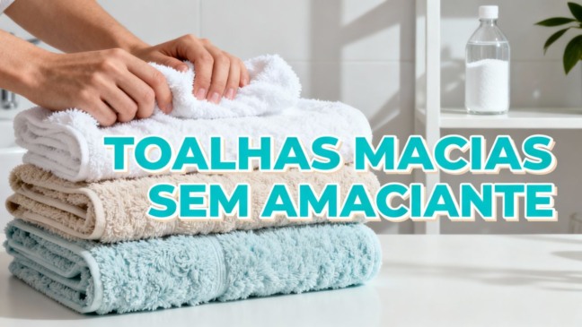 Como deixar toalhas macias sem usar amaciante industrial