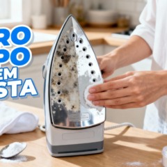 Como limpar ferro de passar e remover a crosta de sujeira facilmente