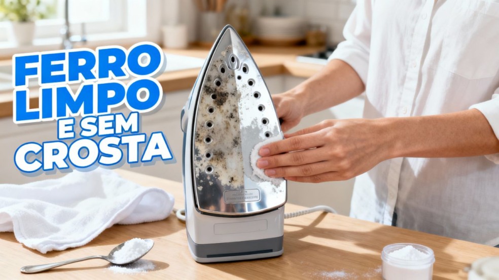 Como limpar ferro de passar e remover a crosta de sujeira facilmente Como limpar ferro de passar e remover a crosta de sujeira facilmente