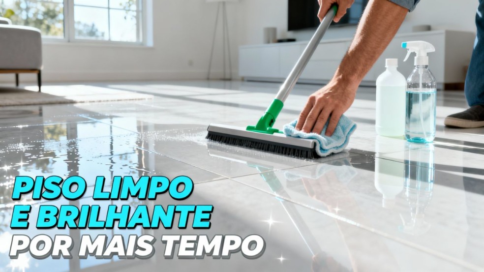Essa mistura com vinagre e álcool mantém o piso limpo por mais tempo Essa mistura com vinagre e álcool mantém o piso limpo por mais tempo
