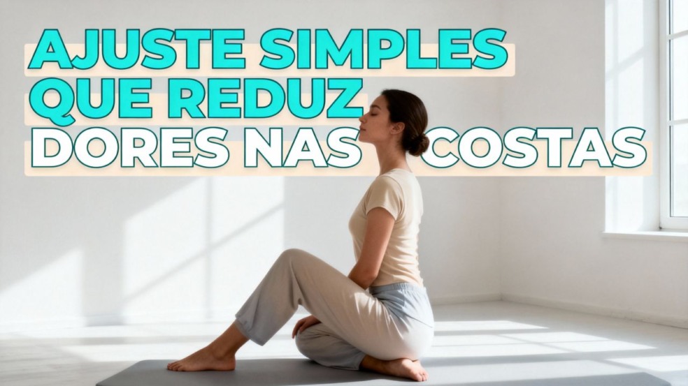 Esse pequeno ajuste na postura pode reduzir dores nas costas e tensão Esse pequeno ajuste na postura pode reduzir dores nas costas e tensão