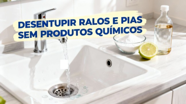 Esse truque baratinho limpou meu ralo melhor que produto caro