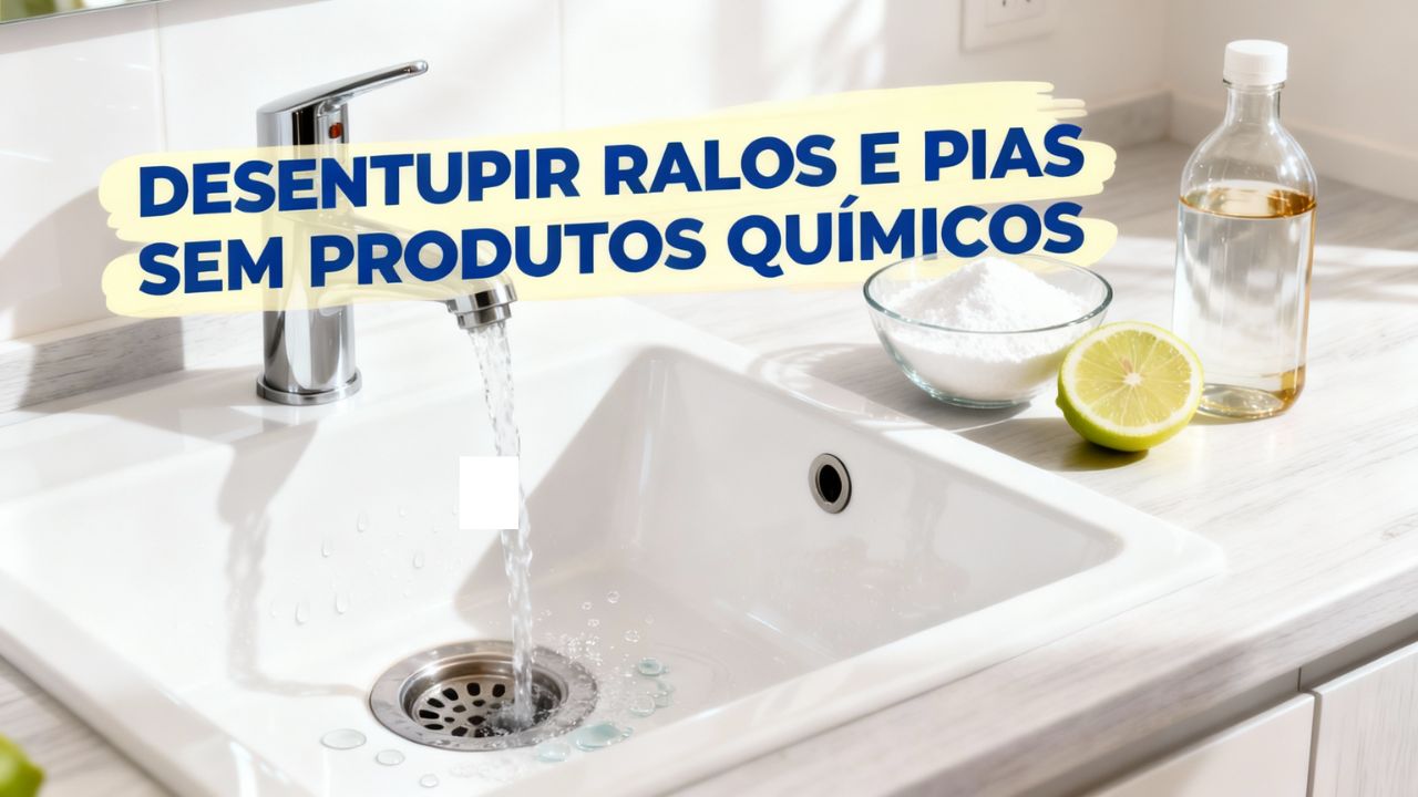 Esse truque baratinho limpou meu ralo melhor que produto caro