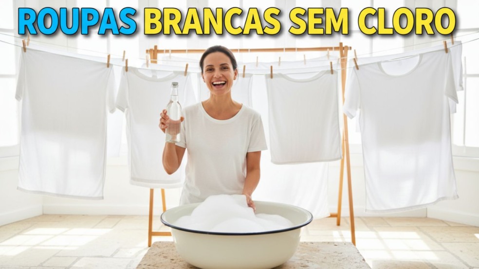 Esse truque com vinagre clareia roupas brancas sem usar cloro Esse truque com vinagre clareia roupas brancas sem usar cloro