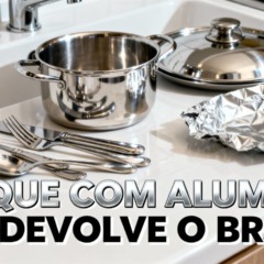 Este truque com papel alumínio devolve o brilho dos talheres e panelas