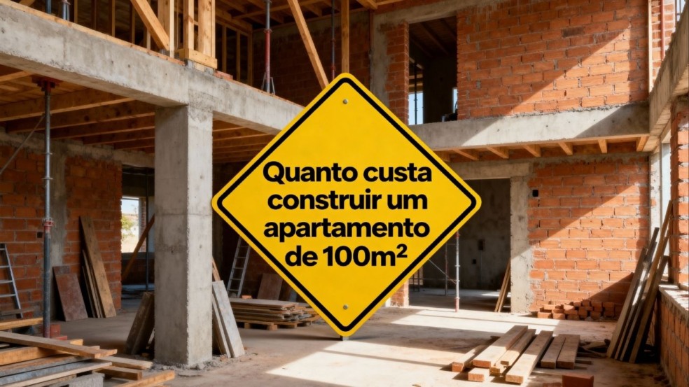 Quanto custa construir um apartamento de 100m² em novembro de 2025?