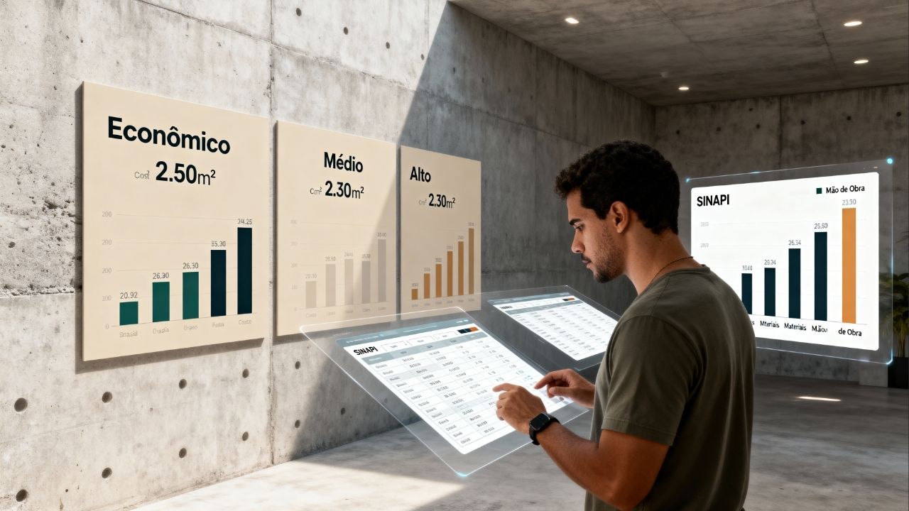 Quanto custa construir um apartamento de 100m² em novembro de 2025?