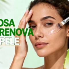Hidratação facial com babosa que renova a pele instantaneamente