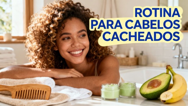 Misturinha simples que deixa o cabelo cacheado soltinho e cheiroso