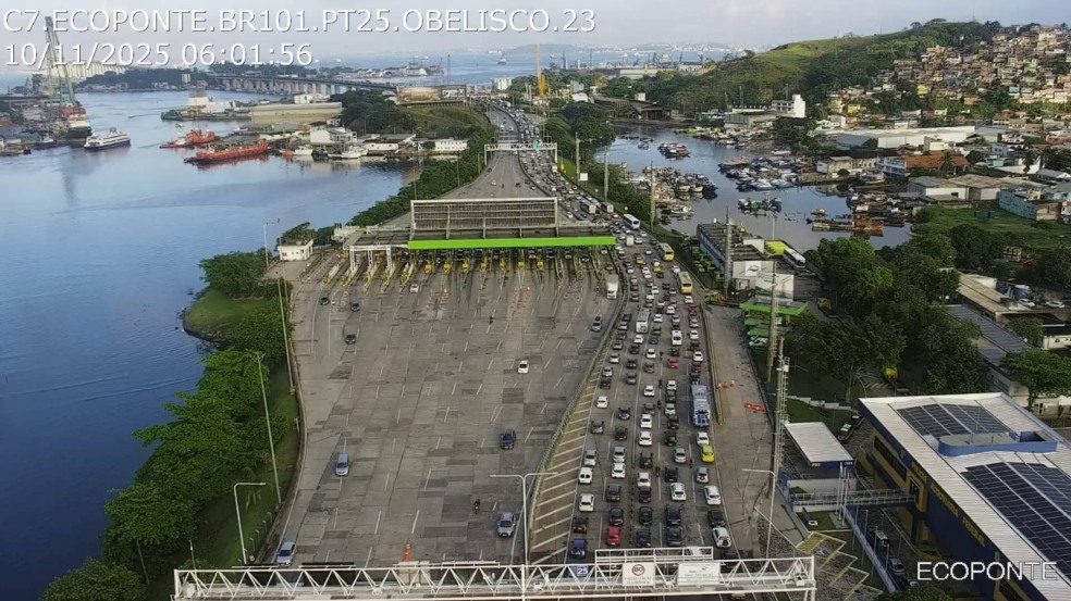 Trânsito na Ponte Rio-Niterói nesta segunda (10/11): veja como está o fluxo pela manhã Trânsito na Ponte Rio-Niterói nesta segunda (10/11): veja como está o fluxo pela manhã