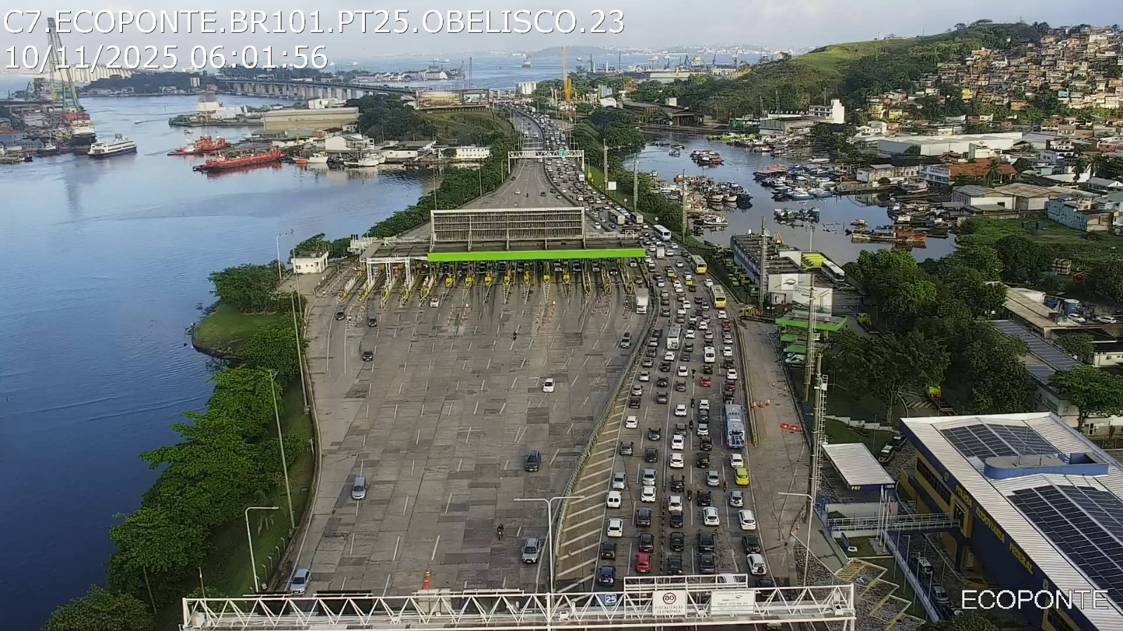 Trânsito na Ponte Rio-Niterói nesta segunda (10/11): veja como está o fluxo pela manhã