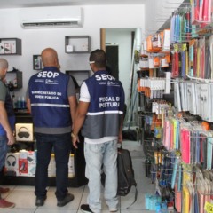 Fiscalização fecha lojas de celulares em São Gonçalo durante operação