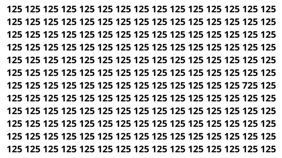 Tem um número diferente nesta imagem e poucos conseguem ver