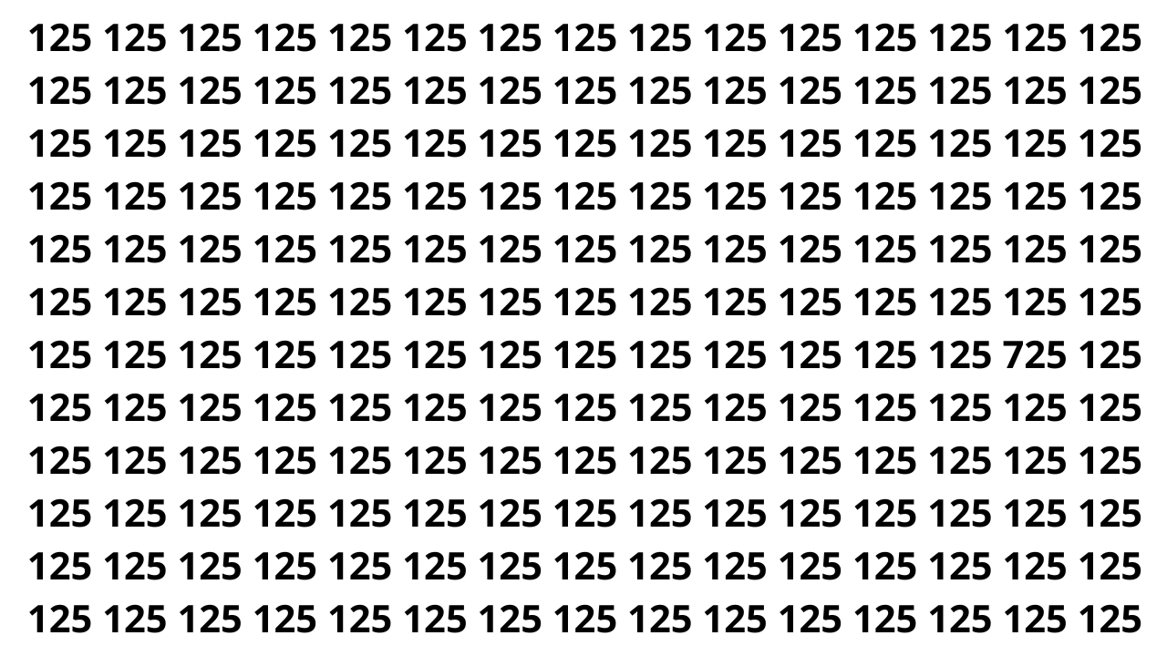 Tem um número diferente nesta imagem e poucos conseguem ver