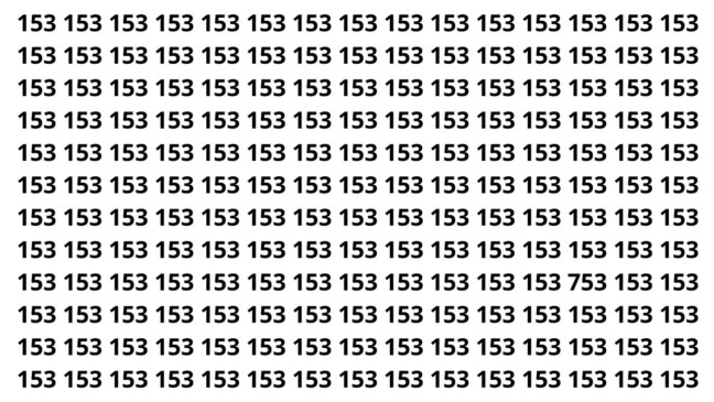 Só os olhos mais atentos conseguem ver o número 753 escondido