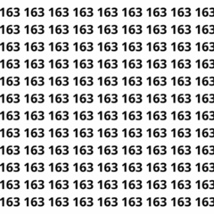 Você consegue achar o número 193 entre vários 163 em 8 segundos?
