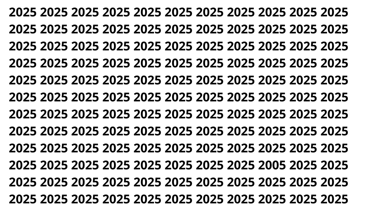Teste seu foco e tente encontrar o número diferente em 5 segundos