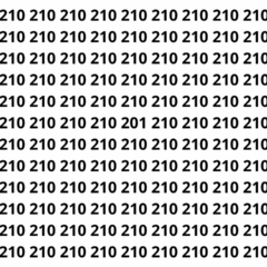 Teste sua percepção e descubra onde está o número diferente