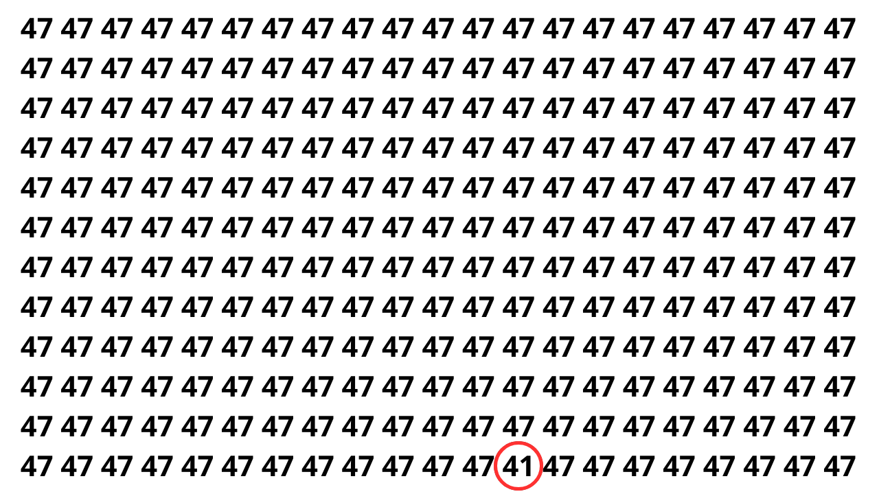 Observe bem e localize o número camuflado na imagem