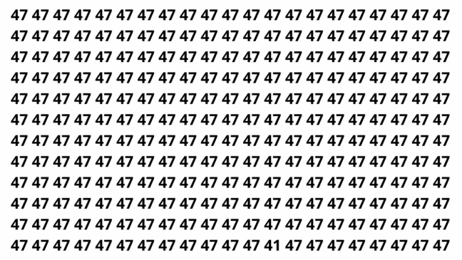 Observe bem e localize o número camuflado na imagem