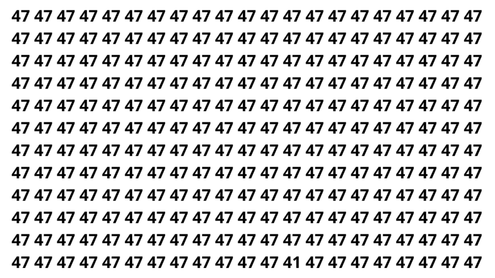 Observe bem e localize o número camuflado na imagem