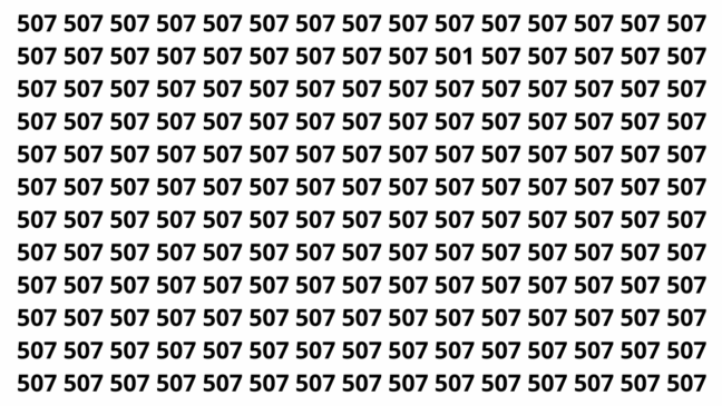 Apenas alguns conseguem encontrar o número diferente tão rápido