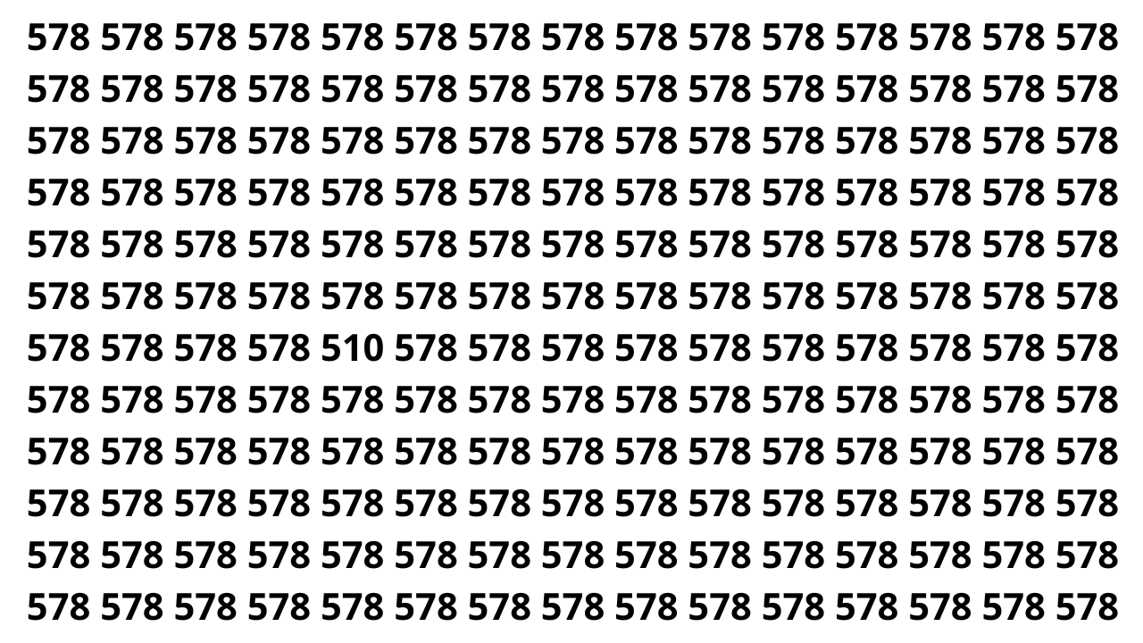 Você tem visão de águia? Encontre número escondido rapidamente