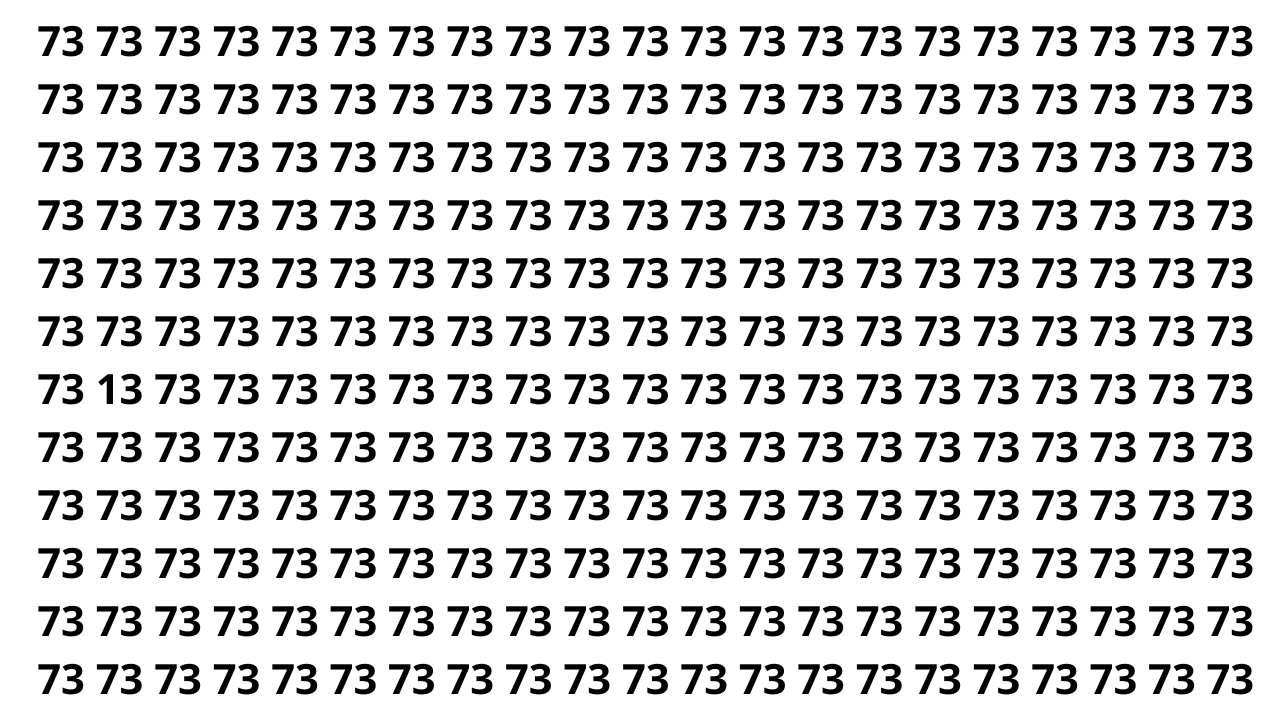 Tem um número escondido aqui e você só tem 7 segundos para encontrar