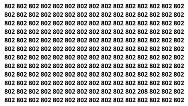 Números iguais escondem um detalhe que vai desafiar seus olhos