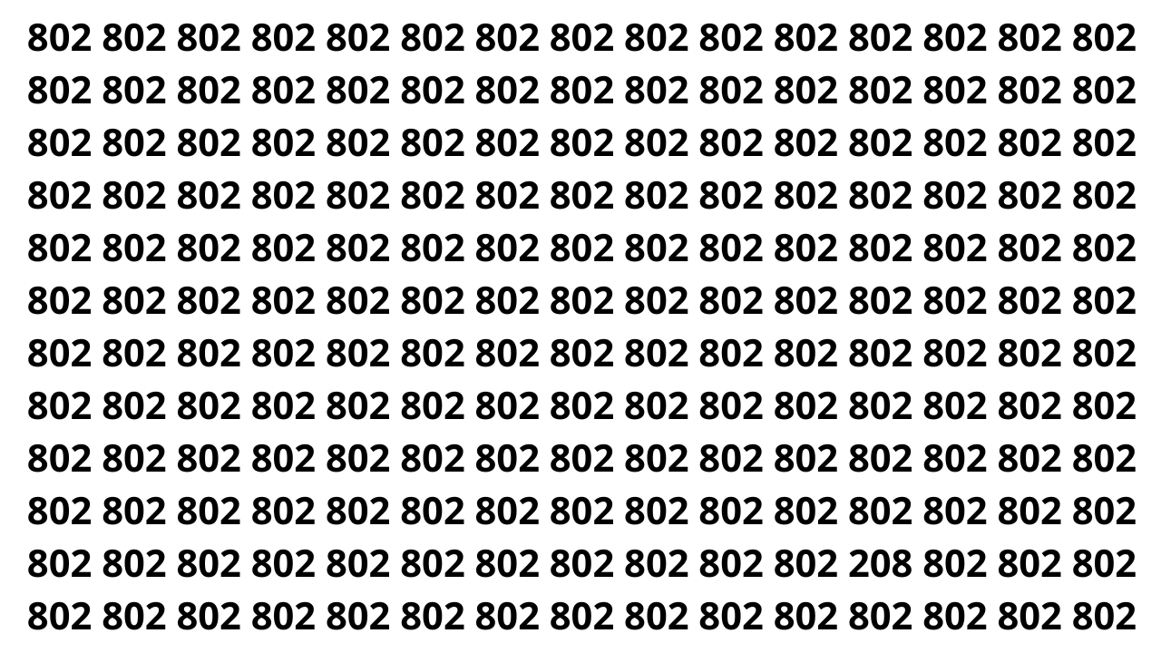 Números iguais escondem um detalhe que vai desafiar seus olhos