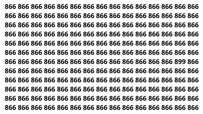 Você consegue achar o número 899 antes que o tempo acabe?