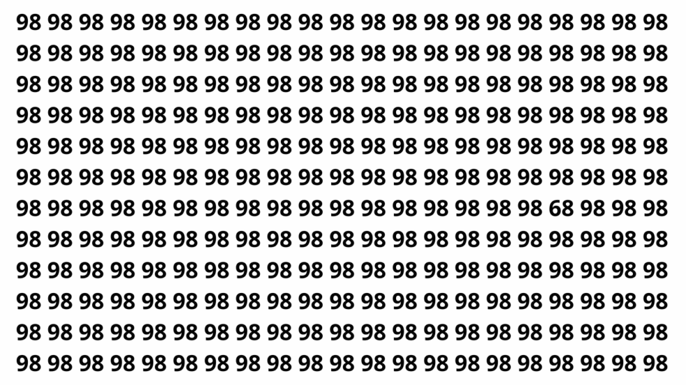 Você vê o número 68 camuflado na imagem ou cai na ilusão?