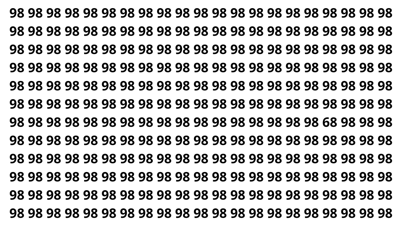 Você vê o número 68 camuflado na imagem ou cai na ilusão?