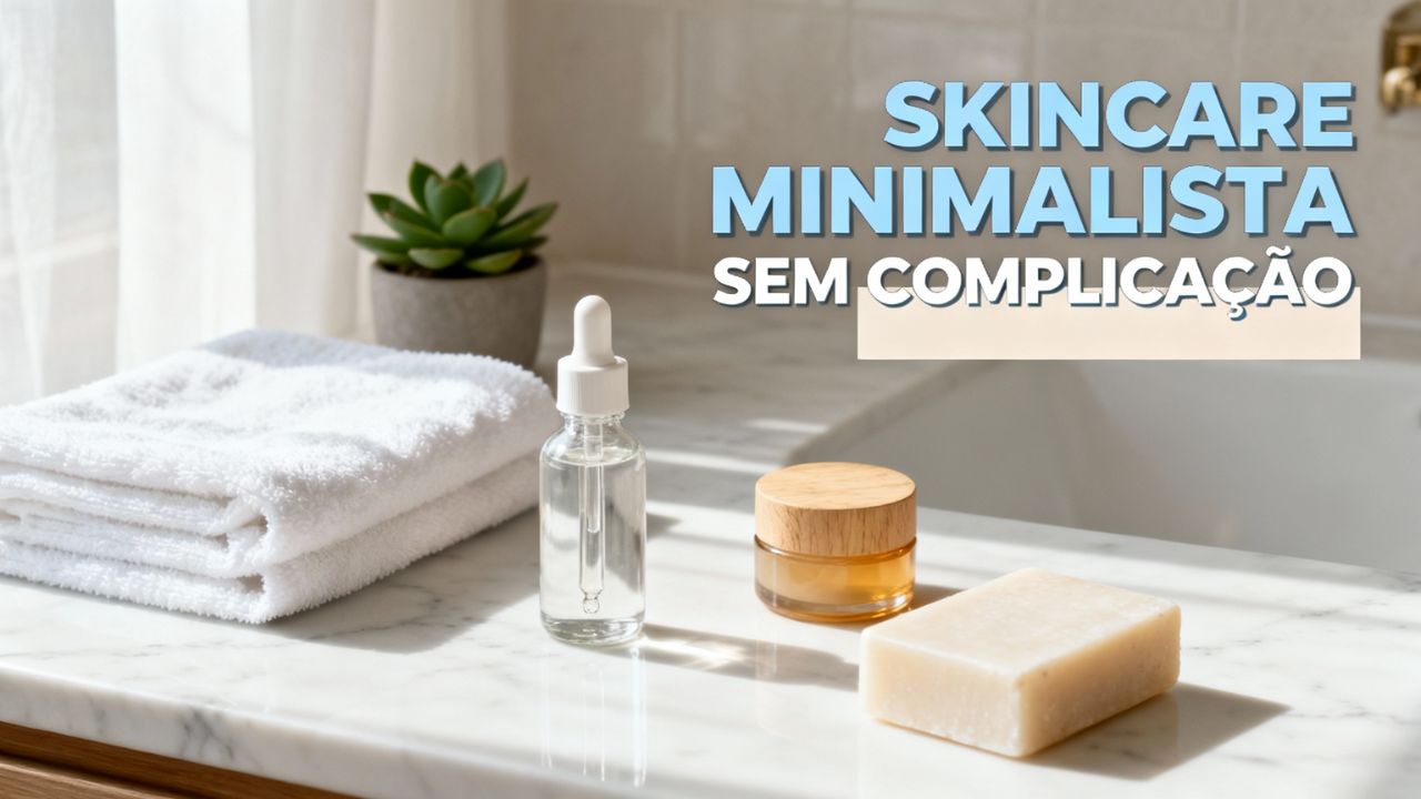 Skincare minimalista para quem quer cuidar da pele sem complicações