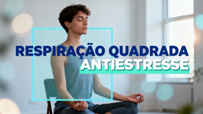 Técnica de respiração quadrada usada por atletas para controlar o estresse