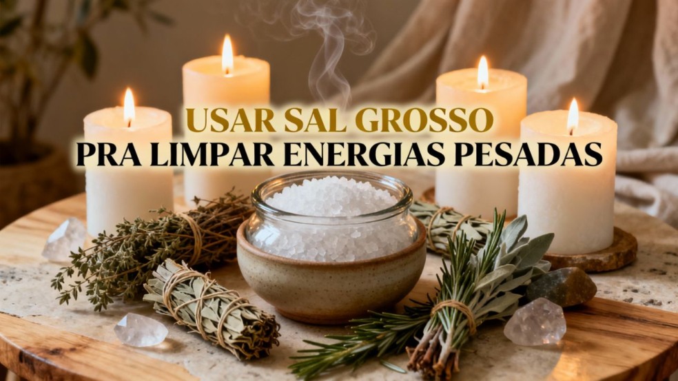 Um ritual simples com sal grosso que renova a energia da casa