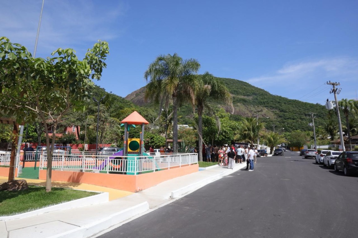 obras de infraestrutura no Campo Belo, em Itaipu