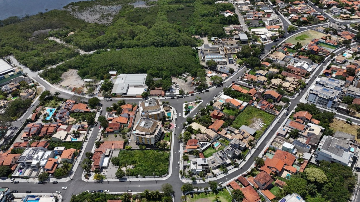 obras de infraestrutura no Campo Belo, em Itaipu