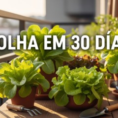 Cultivo em pequenos espaços promovendo alimentação saudável em casa.