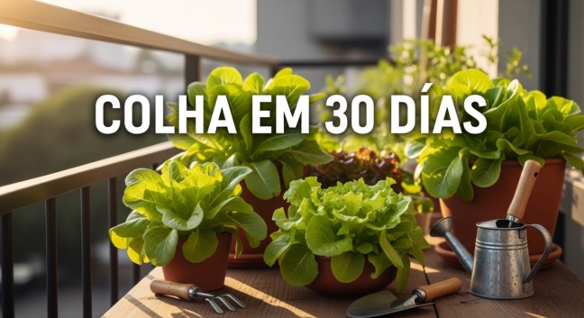 Cultivo em pequenos espaços promovendo alimentação saudável em casa.