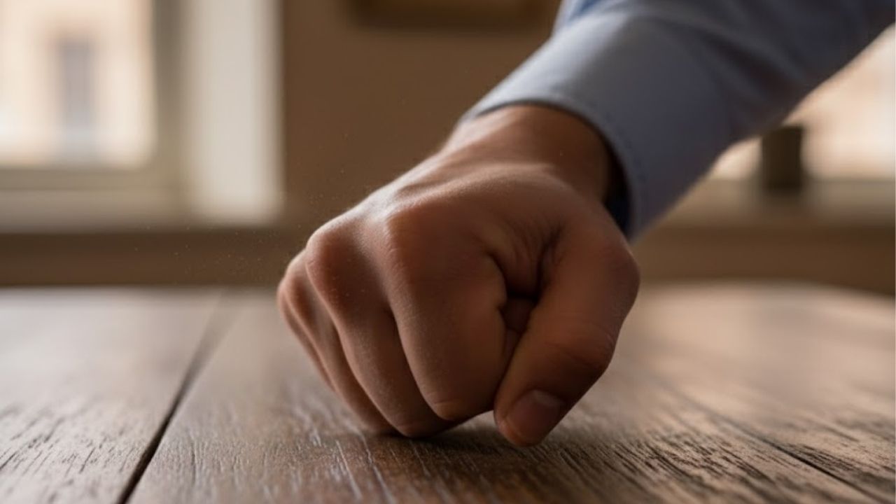 O verdadeiro significado por trás do gesto de bater na madeira