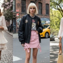 Laços e babados invadem o street style e viram símbolo de atitude