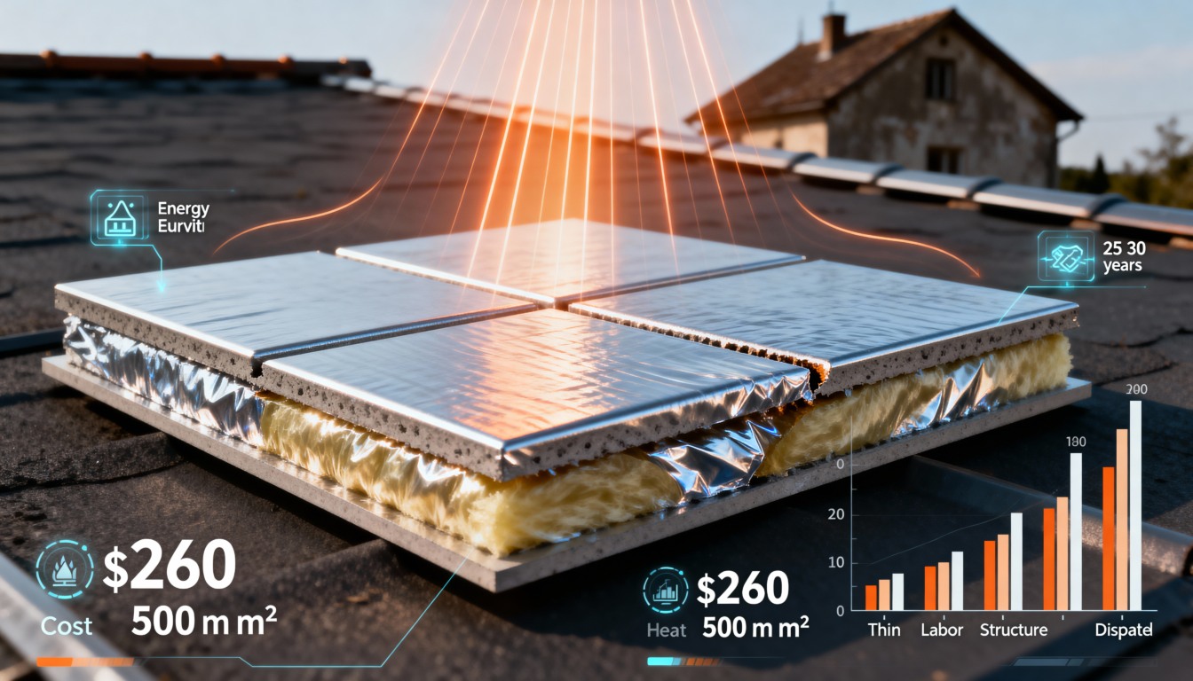 Quanto custa trocar o telhado de uma casa antiga por telhas térmicas nesse calor