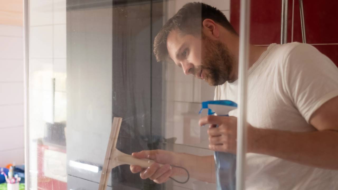 Essa combinação simples deixa o box tão limpo que parece novo de novo