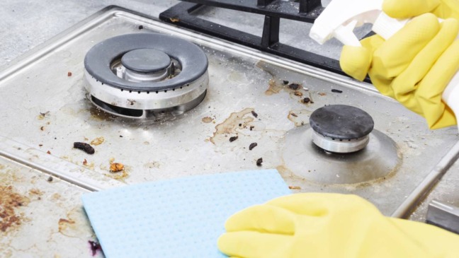 Comecei a usar vinagre sempre depois que ele removeu toda a gordura do fogão