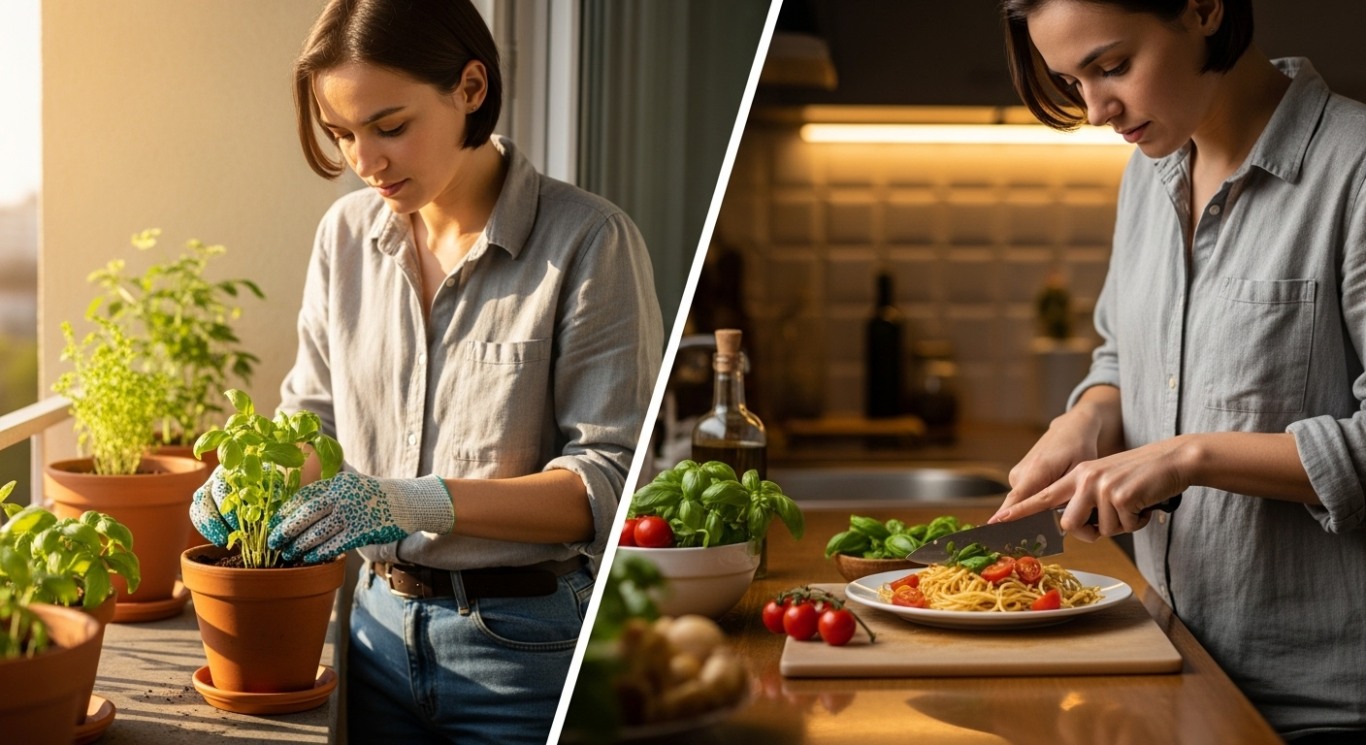 Estímulo natural ao cultivo doméstico promovendo conexão com a natureza