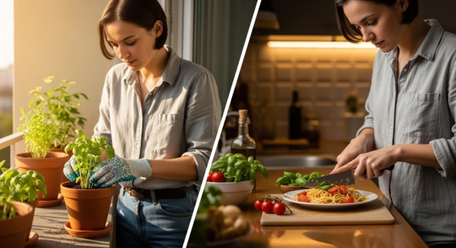 Estímulo natural ao cultivo doméstico promovendo conexão com a natureza